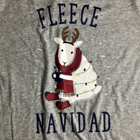 Holiday Family PJs Blue and Grey Holiday Lights 2 Piece Set - Size Large - Picture 4 of 16